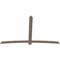 Ekena Millwork Bellingham Smooth Timber Gable Bracket, Douglas Fir, 108"W x 68"H x 1 1/2"D x 5 1/2"F, 15/12 Pitch GBW108X68X0206BEL00SDF - alternate 2